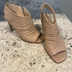 Vince Camuto peeptoe heel.